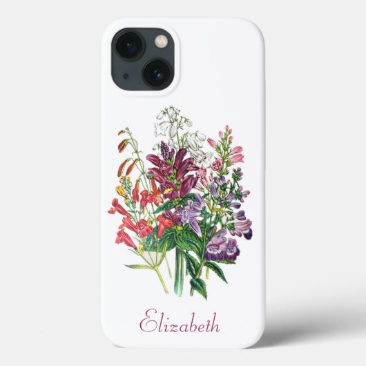 Aangepaste torenkrans en bloemen op oormerk Case-Mate iPhone case (Achterkant)