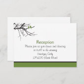 Aangepaste Tortelduifjes-ontvangstkaart Kaart (Voorkant / Achterkant)