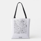Aangepaste totebag tote bag (Achterkant)
