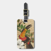 Aangepaste Toucan Tropical Bagagelabel (Voorkant verticaal)