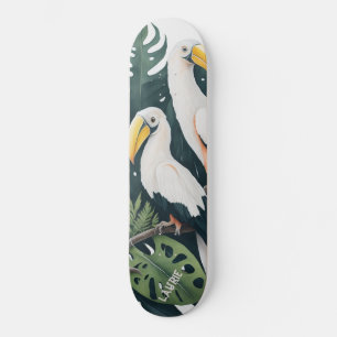 Aangepaste Toucan vogels monstera Persoonlijk Skateboard