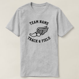 Aangepaste track en veldteam naam T-shirts