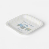 Aangepaste Tractor Verjaardag Borden Papieren Bordje (Gebogen)