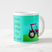 Aangepaste  tractor voor rood Boerderij Grote Koffiekop (Voorkant rechts)