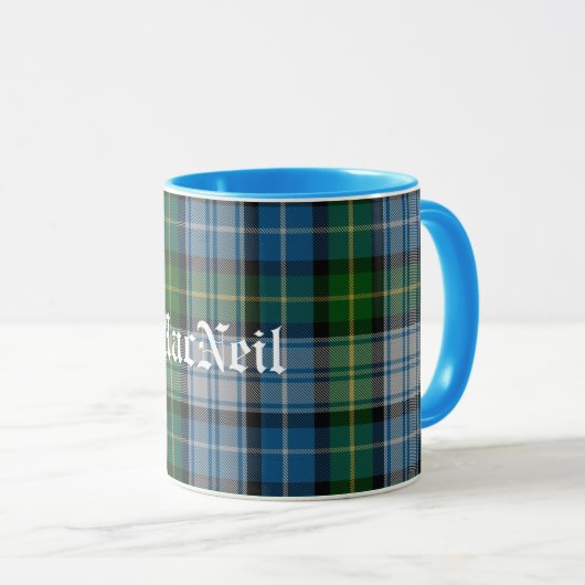 Aangepaste traditionele MacNeil Tartan Mok (Voorkant rechts)