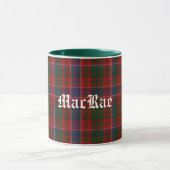 Aangepaste traditionele MacRae Tartan Schotse Plai Mok (Midden)