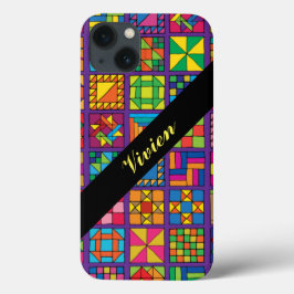 Aangepaste traditionele Quilt Sampler Case-Mate iPhone Case