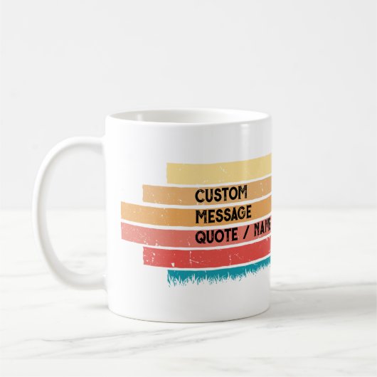 Aangepaste trainer met groot gestookt Hondenliefhe Koffiemok (Links)