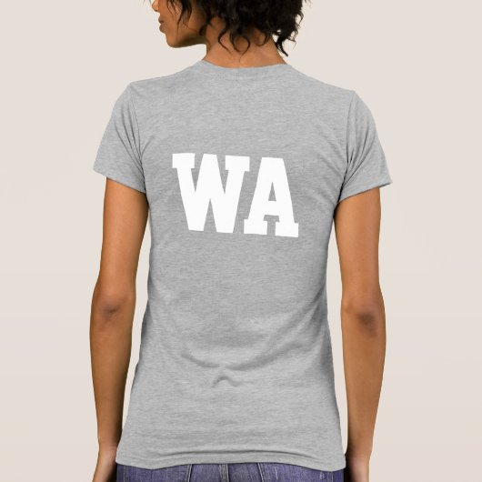 Aangepaste training voor Netball paarse witvleugel T-shirt (Achterkant)