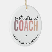 Aangepaste trainingscoachcadeaus voor coach keramisch ornament (Rechts)