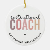 Aangepaste trainingscoachcadeaus voor coach keramisch ornament (Voorkant)