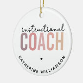 Aangepaste trainingscoachcadeaus voor coach keramisch ornament (Links)