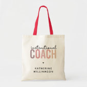 Aangepaste trainingscoachcadeaus voor coach tote bag (Voorkant)