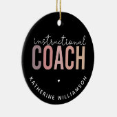 Aangepaste trainingscoachcode keramisch ornament (Rechts)