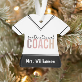 Aangepaste trainingscoachcode ornament