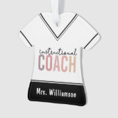 Aangepaste trainingscoachcode ornament (voorkant)