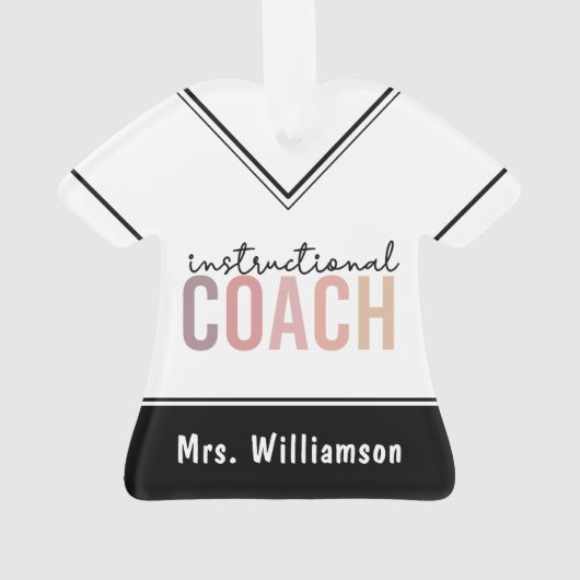 Aangepaste trainingscoachcode ornament (achterkant)