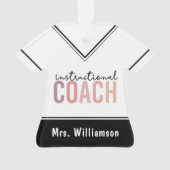 Aangepaste trainingscoachcode ornament (voorkant)