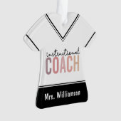 Aangepaste trainingscoachcode ornament (voorkant)