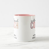 Aangepaste trainingscoachcode tweekleurige koffiemok (Center)