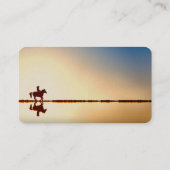 Aangepaste trainingsdocent voor paardenrennen visitekaartje (Achterkant)