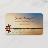 Aangepaste trainingsdocent voor paardenrennen visitekaartje (Voorkant)