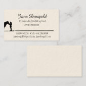 Aangepaste trainingsdocent voor paardenrennen visitekaartje (Voorkant / Achterkant)