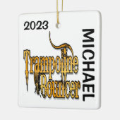 AANGEPASTE Trampoline Bouncer Keramisch Ornament (Links)