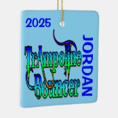 AANGEPASTE Trampoline Bouncer Keramisch Ornament (Rechts)