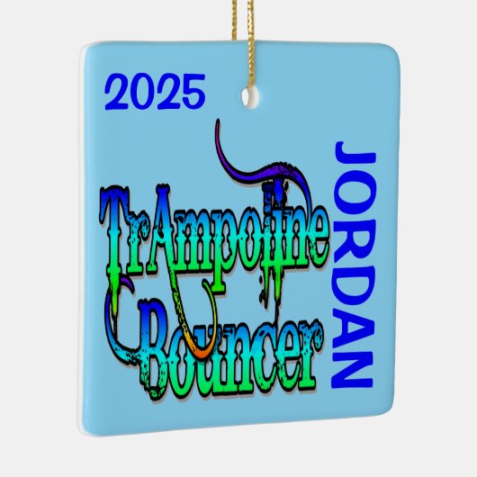 AANGEPASTE Trampoline Bouncer Keramisch Ornament (Rechts)