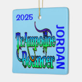 AANGEPASTE Trampoline Bouncer Keramisch Ornament (Links)