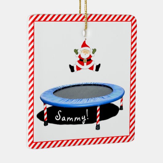 Aangepaste trampoline gymnast keramisch ornament (Rechts)