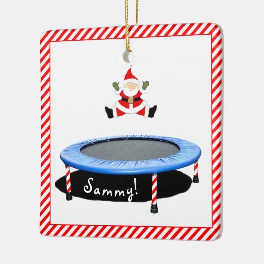 Aangepaste trampoline gymnast keramisch ornament (Links)