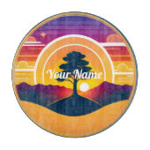 Aangepaste Tranquil Tree Board Glas Snijplank (Voorkant)