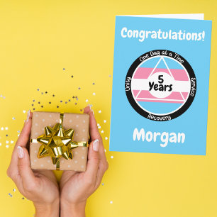 Aangepaste Transgender Pride Nuchterheidkaart Kaart