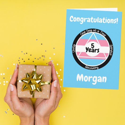 Aangepaste transgender trots nuchterheid kaart