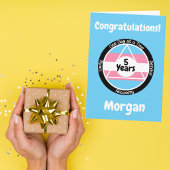 Aangepaste transgender trots nuchterheidskaart kaart