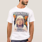 Aangepaste transparante overlay foto-bloemen T-Shi T-shirt (Voorkant)