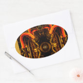 Aangepaste transparante sticker – gepersonaliseerd (Envelop)
