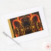 Aangepaste transparante sticker – gepersonaliseerd (Envelop)