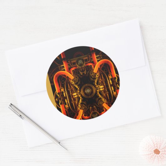 Aangepaste transparante sticker – gepersonaliseerd (Envelop)