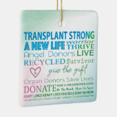 Aangepaste transplantatie Sterk nieuw leven Keramisch Ornament (Rechts)