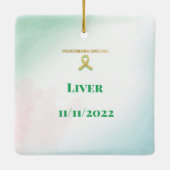 Aangepaste transplantatie Sterk nieuw leven Keramisch Ornament (Achterkant)