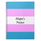 Aangepaste transvlag notitieboek (Voorkant)