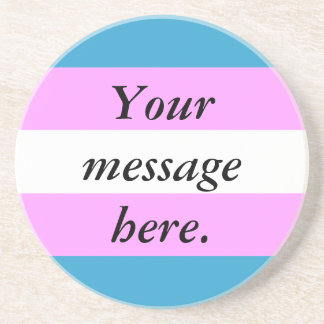 Aangepaste transvlag zandsteen onderzetter