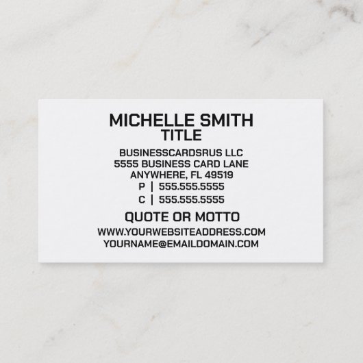 Aangepaste Treats Cookie Decorator Visitekaartje (Achterkant)