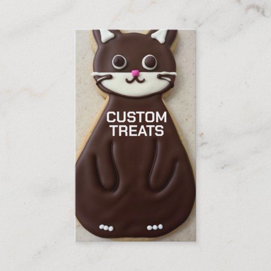 Aangepaste Treats Cookie Decorator Visitekaartje (Voorkant)