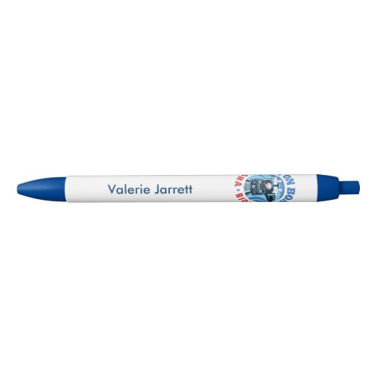 Aangepaste trein zwarte inkt pen (Voorkant)