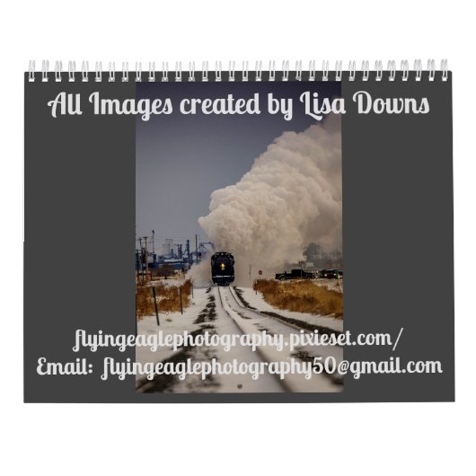 Aangepaste treinkalender kalender (Achterkant)