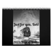 Aangepaste treinkalender kalender (Hoes)